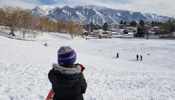 Take The Family For A Free Day Of Sledding  In Utah at Flat Iron Mesa Park