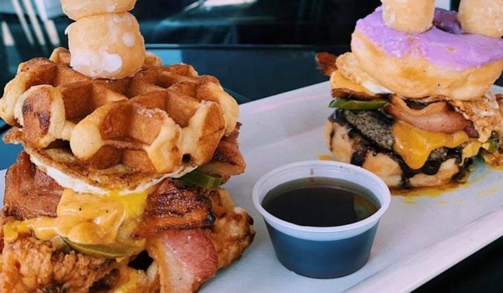 You Might Have A Heart Attack Just Looking At North Bar's Donut Burger In Arkansas