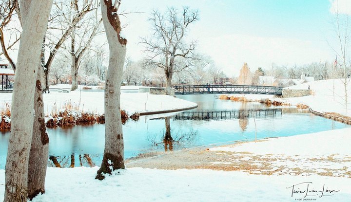 For A Stunning Stroll Through A Winter Wonderland, Head To Utah's Liberty Park This Season