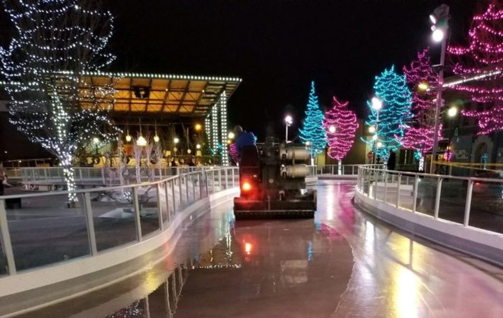 The Ice Skating Ribbon At Indian Creek Plaza In Idaho Is Positively Enchanting