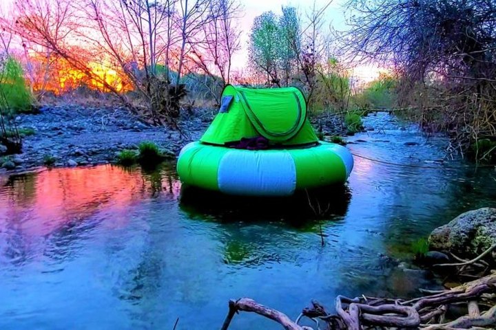Camp Right On The Water In This Floating Tent In Arizona