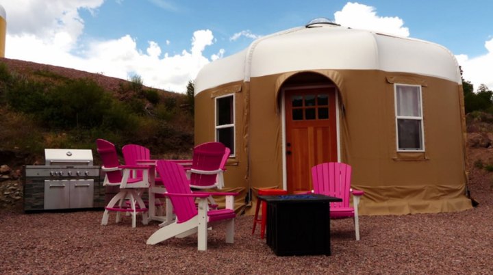 The Colorful Yurts At Royal Gorge Rafting And Zip Line Tours In Colorado Take Glamping To The Next Level