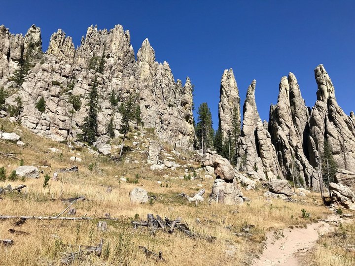 Take An Easy Out-And-Back Trail To Enter Another World At Cathedral Spires In South Dakota