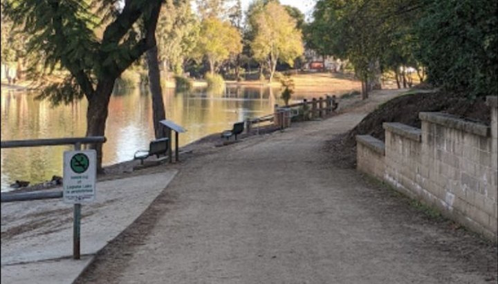 Follow A Sandy Path To The Waterfront When You Visit Laguna Lake Park In Southern California