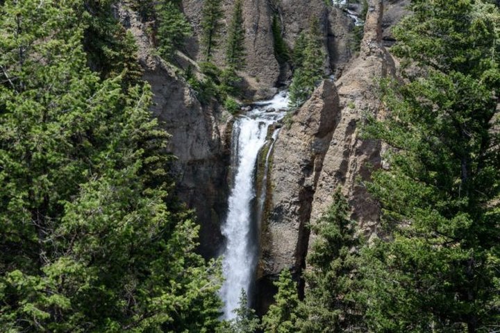 Plan A Visit To Tower Fall, Wyoming's Beautifully Blue Waterfall