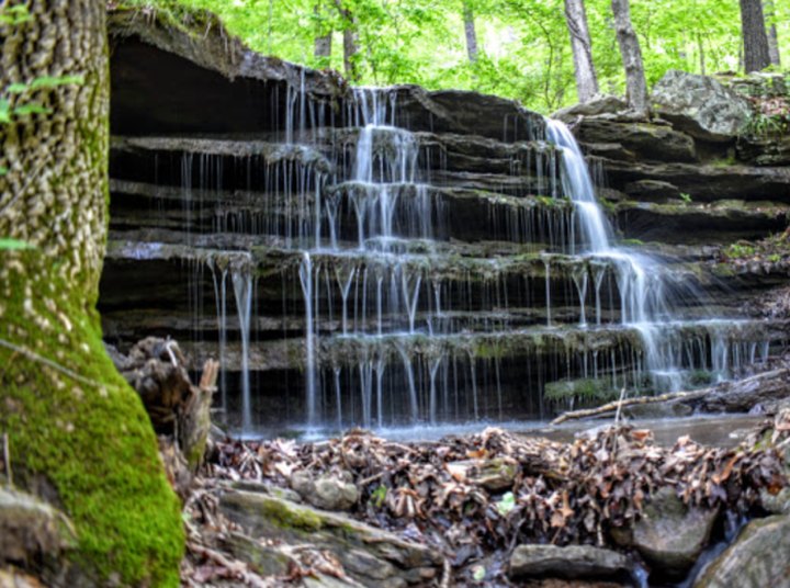 Don't Overlook The Multi-Tiered Waterfall Hiding At Lake Fort Smith State Park In Arkansas
