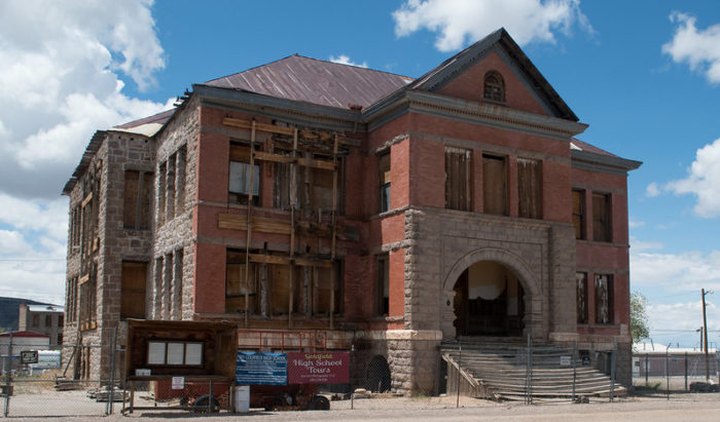 Rumored To Be Haunted, The Goldfield High School Is The Creepiest Spot In This Nevada Ghost Town