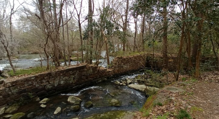Hike To The Ruins Of A Nearly 200-Year-Old River Factory On The Garden Trail In South Carolina