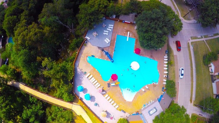 You’ll Find A One-Of-A-Kind Saltwater Pool Shaped Like Texas In Plano