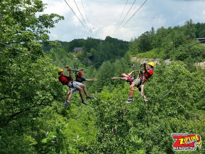 The Treetop Adventure At Red River Gorge Zipline In Kentucky Is One Of The Longest, Steepest, And Highest In The Region