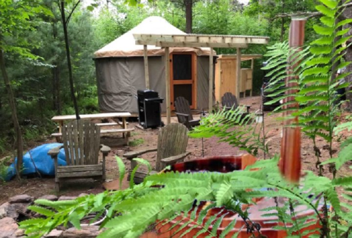 Go Off Grid At This Secluded Yurt In Pennsylvania That Boasts A Wood Fire Hot Tub