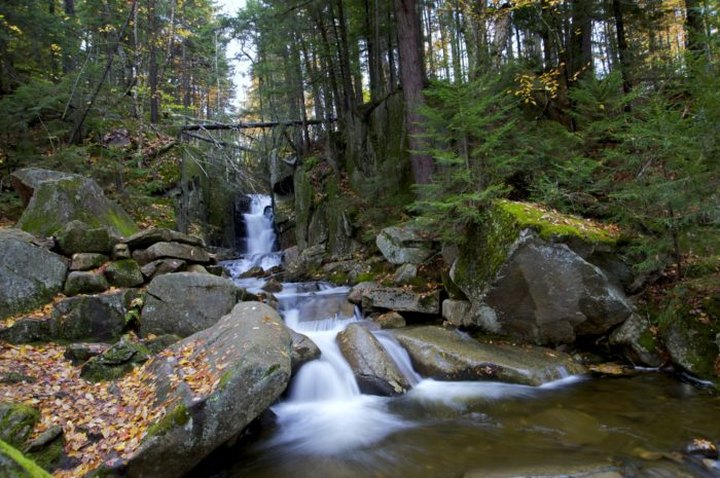 Visit Dixville Flume, New Hampshire's Beautiful Emerald Waterfall