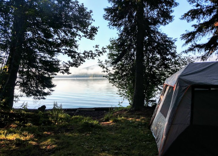 Camp Overnight On The Banks Of Oregon's Odell Lake, Surrounded By Natural Beauty