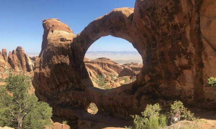 You'll See Two Arches At Once On The Double O Arch Trail In Utah