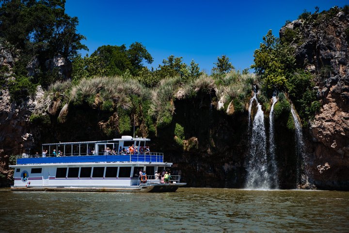 Vanishing Texas River Cruises Takes You To A Breathtaking Waterfall Only Accessible By Boat