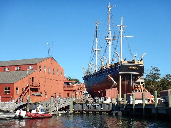 Climb Aboard The World's Last Remaining Wooden Whaling Ship At The Mystic Seaport Museum In Connecticut