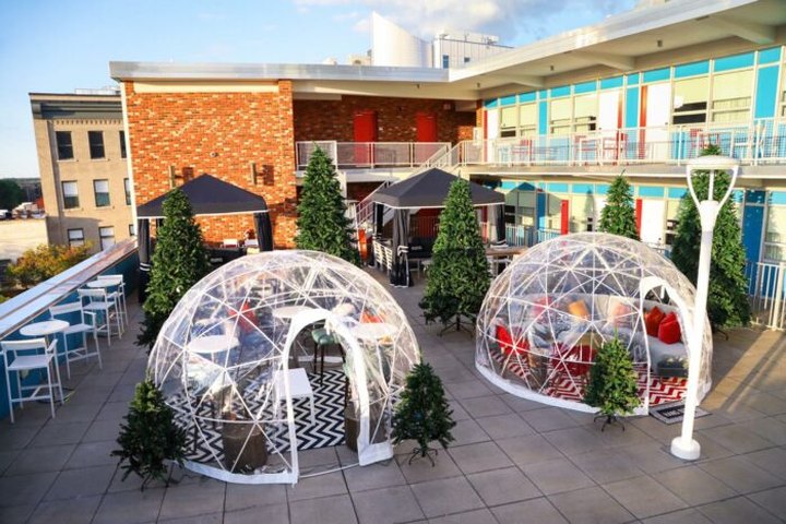 Hang Out In An Igloo At This One-Of-A-Kind North Carolina Rooftop Bar