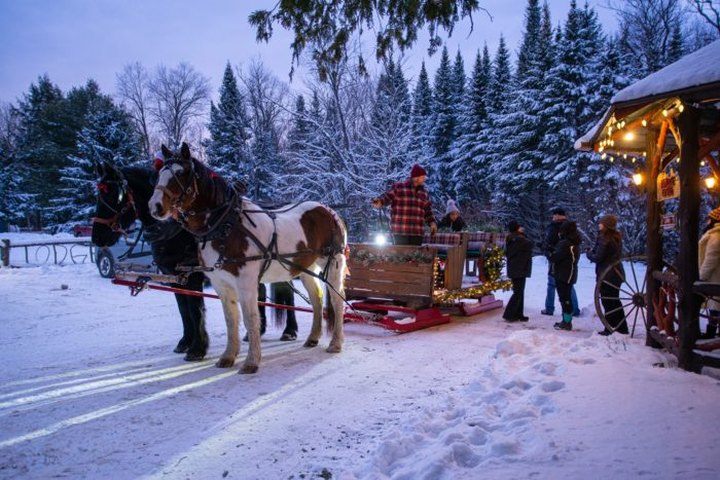 See The Charming Town Of Lake Clear In New York Like Never Before On This Delightful Sleigh Ride