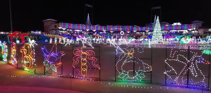 More Than 3 Million Christmas Lights Adorn Constellation Field At Sugar Land Holiday Lights In Texas