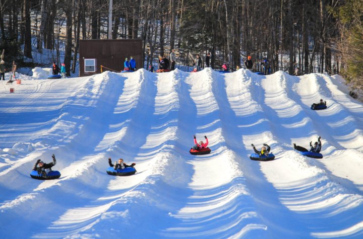 With 9 Lanes, New Hampshire's Largest Snowtubing Park Offers Plenty Of Space For Everyone