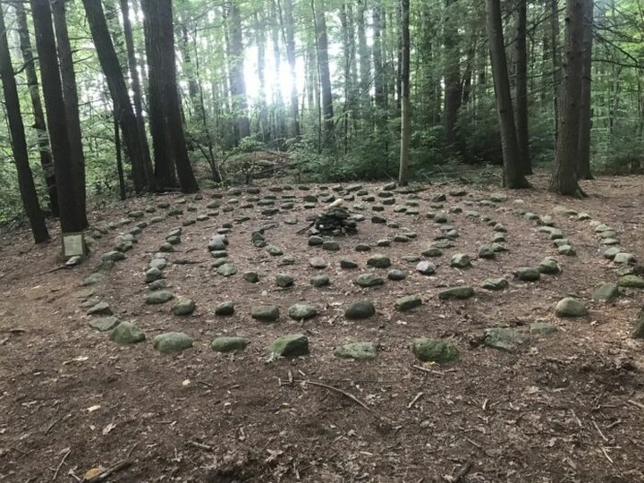 You'll Find A Hidden Labyrinth During Your Hike At Amethyst Brook Conservation In Massachusetts