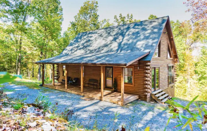 Escape To Cedar River Retreat, An Authentic Log Cabin Surrounded By Beautiful Virginia Nature