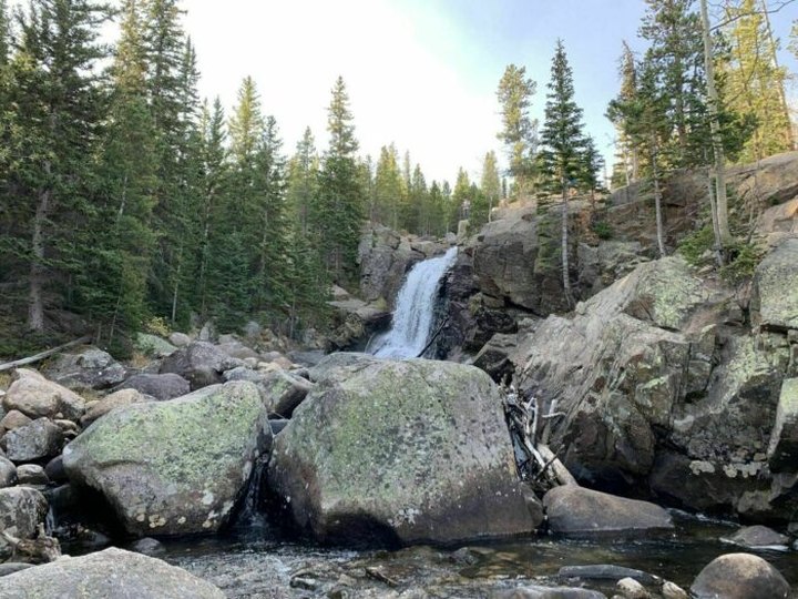 The Alberta Falls Trail In Colorado Is A 1.6-Mile Out-And-Back Hike With A Waterfall Finish