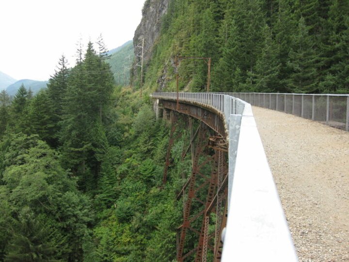 Pedal Through Scenic Mountain Views In Washington On A Converted Rail Trail