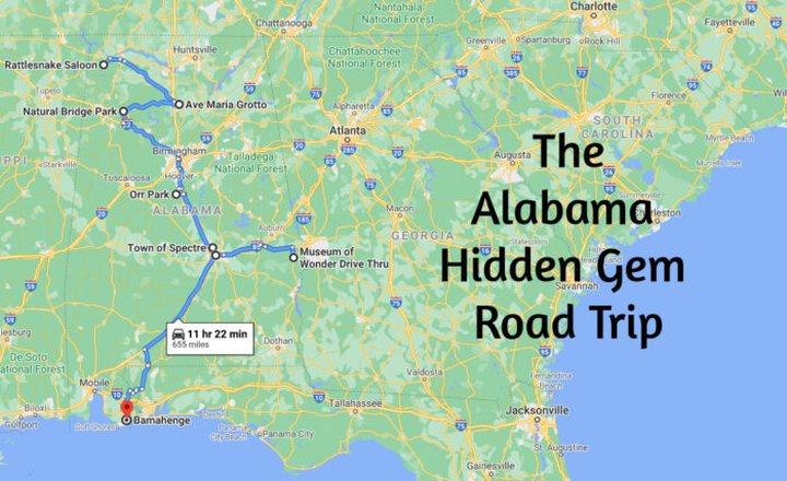 The Ultimate Alabama Hidden Gem Road Trip Will Take You To 8 Incredible Little-Known Spots In The State