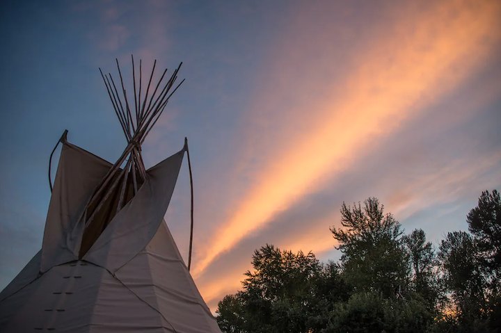 Spend The Night In A Tipi By The River At This Montana Abode