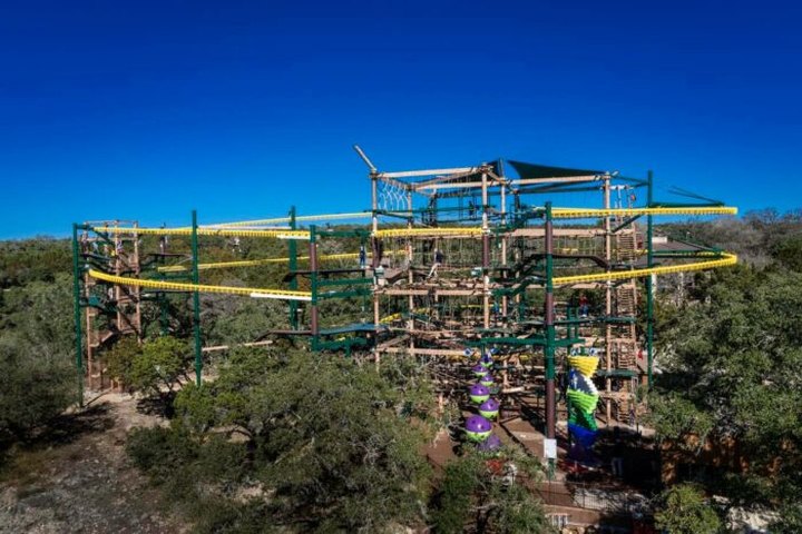 The World's Largest Explorer Challenge Course Is Right Here In Texas At Natural Bridge Caverns