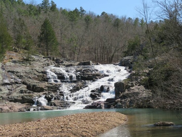 Swim Underneath A Waterfall At The Refreshing Rocky Falls In Missouri
