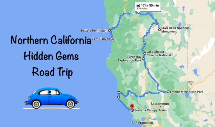 The Ultimate Northern California Hidden Gem Road Trip Will Take You To 10 Incredible Little-Known Spots In The State