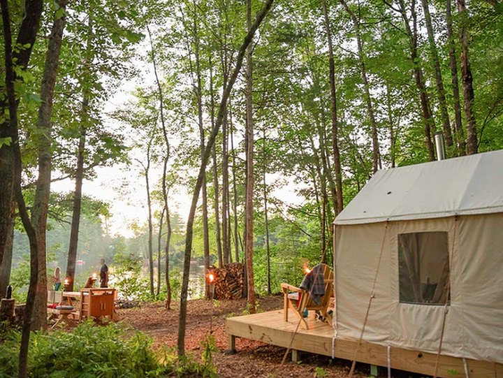 Enjoy An Idyllic Camping Experience On This Stunning Lavender Farm In Maine