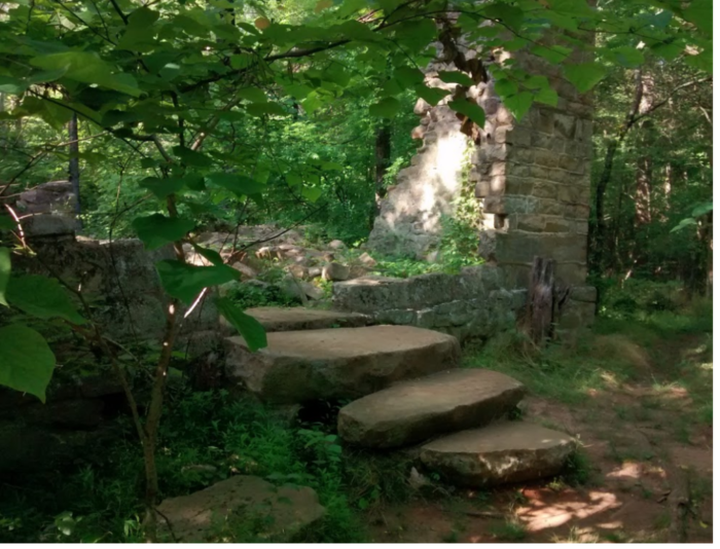 Take This 1.8-Mile Hike Through The Woods To Discover The Ruins Of An Old Rock House In North Carolina