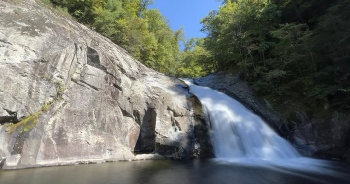 This 2.8-Mile Trail In North Carolina Leads To A Double Waterfall And A Waterfall Swimming Hole