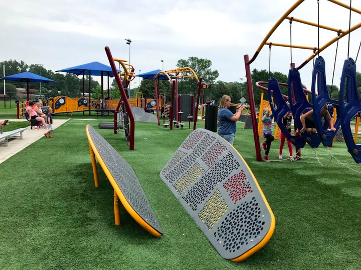 Kids Will Love Testing Their Skills At Schaper Park, A Minnesota Playground With An Impossibly Fun Obstacle Course