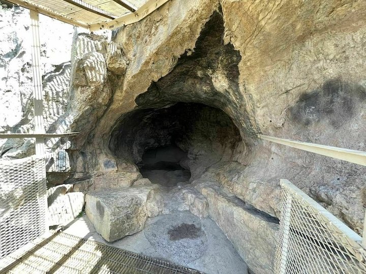 Climb A Narrow Metal Staircase To A Remarkable Cave On This Hiking Trail In New Mexico