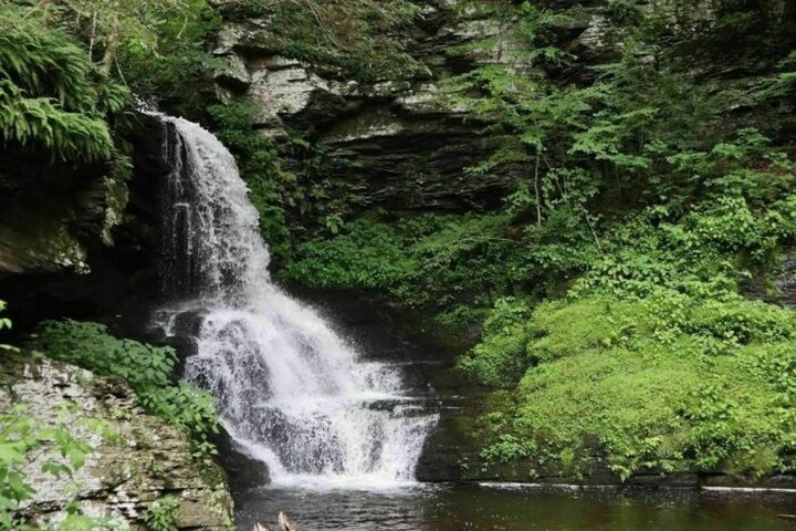 This Trail Leading To 8 Different Waterfalls Is Often Called The Niagara of Pennsylvania