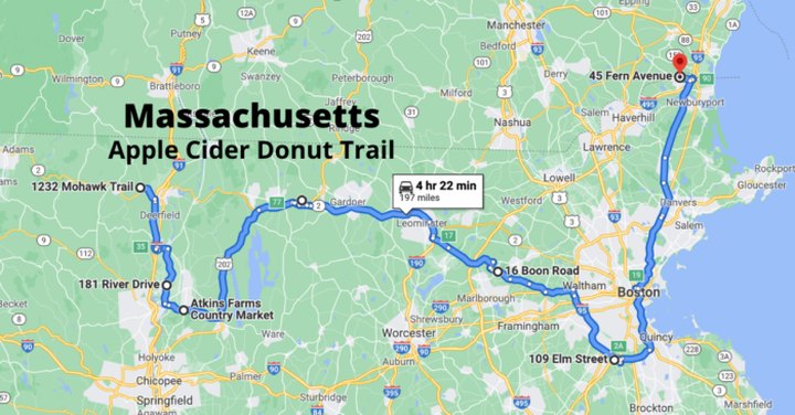 Treat Your Taste Buds To A Fall Adventure Along This Apple Cider Donut Trail In Massachusetts