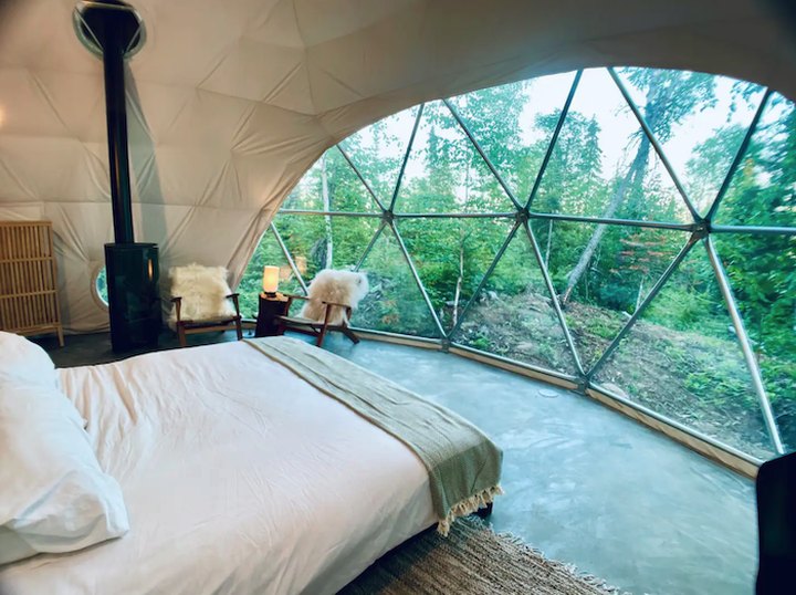 Wake Up To A Gorgeous Lake Superior View With A Stay At This Unique Dome Airbnb In Minnesota