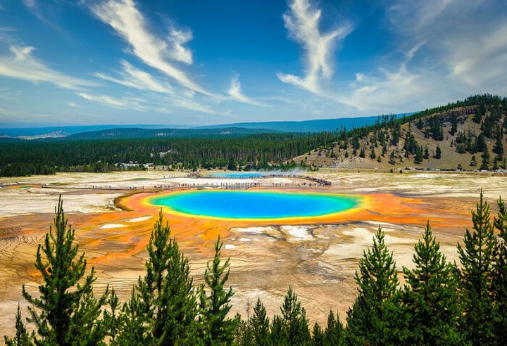 There's Nothing Quite As Magical As The Grand Prismatic Spring You'll Find At Yellowstone In Wyoming