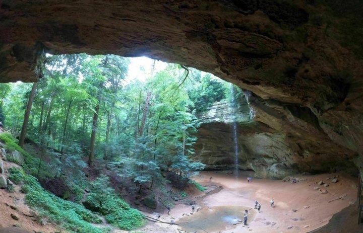 The Cave And Waterfall At The End Of The Ash Cave Trail In Ohio Are Truly Something To Marvel Over