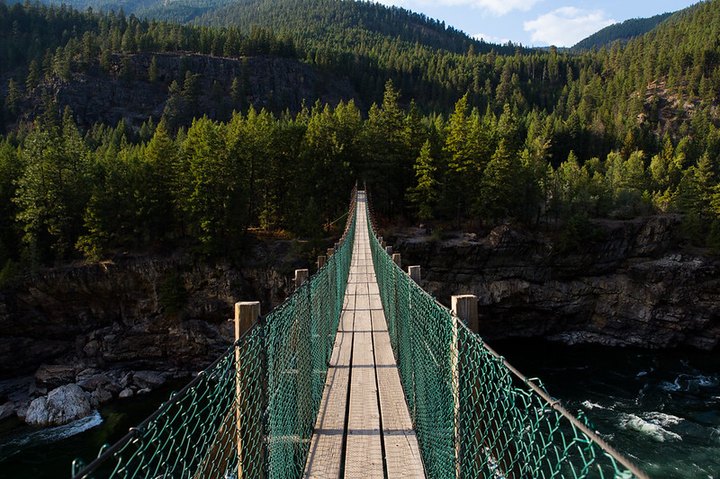 Spend The Day Exploring This Swinging Bridge In Montana