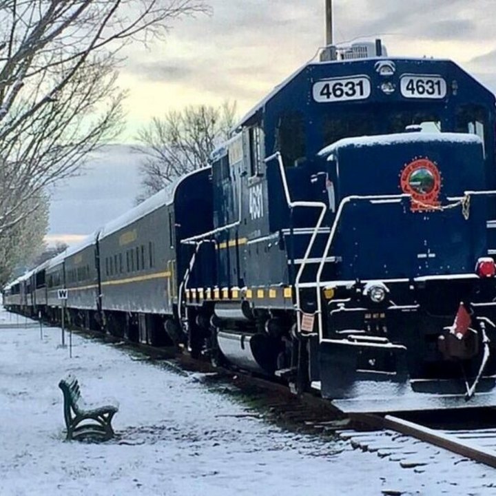 Ride Through Georgia's Wintery Landscape While Sipping Hot Cocoa On The Blue Ridge Scenic Railway