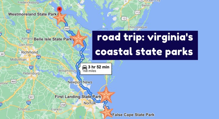 Take This 170-Mile Road Trip To See Virginia's Most Beautiful Coastal State Parks