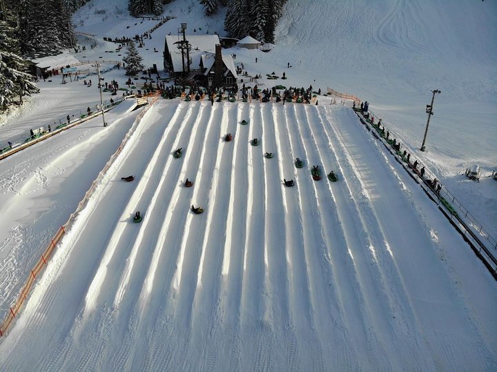 With 14 Lanes, Oregon's Largest Snowtubing Park Offers Plenty Of Space For Everyone