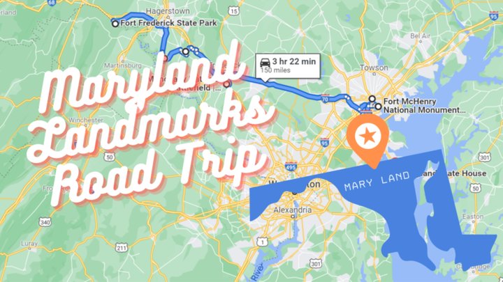 This Epic Road Trip Leads To 7 Iconic Landmarks In Maryland