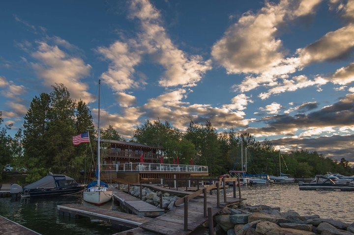 For Some Of The Most Scenic Waterfront Dining In Wyoming, Head To Lakeside Lodge