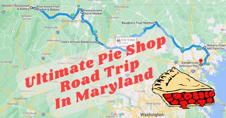 The Ultimate Pie Shop Road Trip In Maryland Is As Charming As It Is Sweet